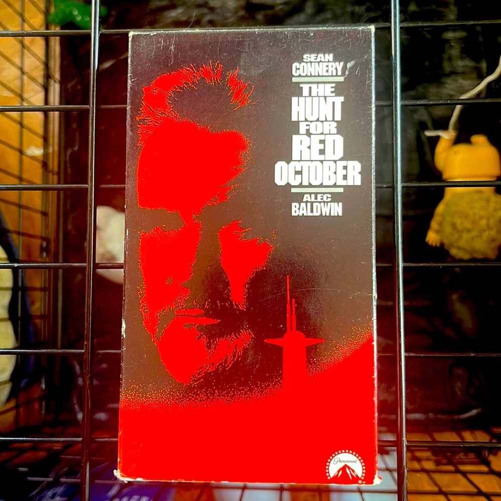 1990 The Hunt for Red October VHS 📼 Sean Connery Alec Baldwin vintage videotape